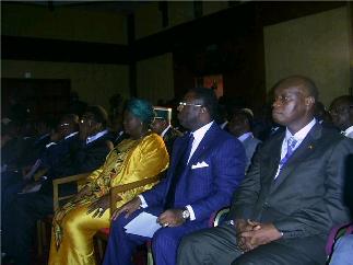 Membres du gouvernement lors du cinquantenaire de l'indépendance du Cameroun