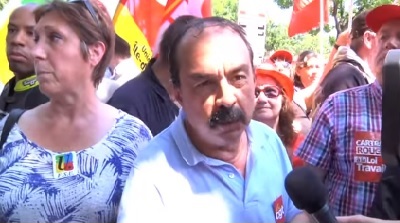 Philippe Martinez, Secrtaire gnral de la CGT, 23 juin 2016  Paris, manifestation contre la loi Travail 