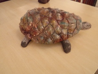 Une tortue maille plus vraie que nature