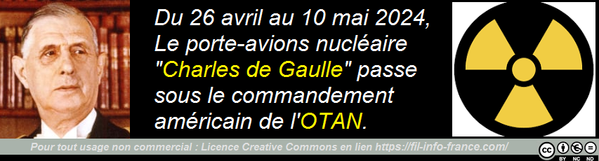 Le porte-avions nuclaire "Charles de Gaulle" passe sous le commandement amricain de l'OTAN