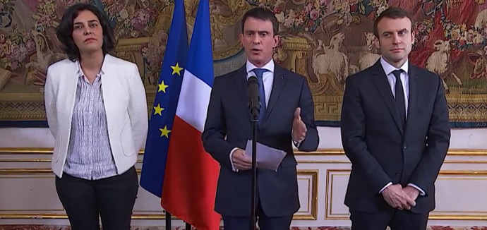 Le projet de loi Travail du lundi 14 mars 2016 prsent par Manuel Valls, Premier Ministre