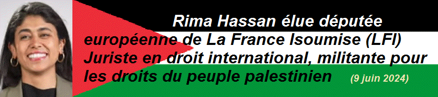Rima Hassan (photo) lue dpute europenne, 9 juin 2024