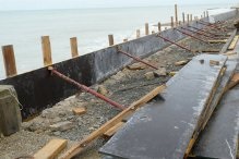 Une partie des travaux seffectue à marée haute