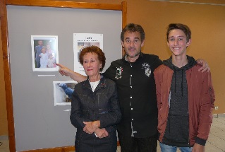 Janine Dupont, son fils et son petit fils