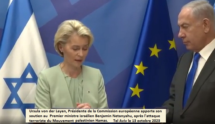 Usula von der Leyen pour un Accord entre l'Union europenne et Isral - 2023