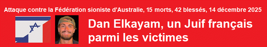 Un Juif de France tu� lors de l�attaque terroriste de Bondi Beach � Sydney